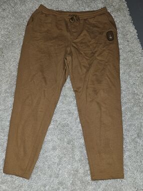 BASS OUTDOOR Men's Standard Knit Jogger Pants Size Large Bone Brown Hiking